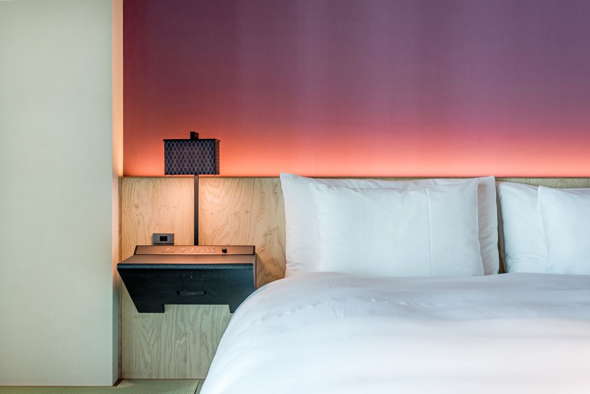 Bedroom, made to standard